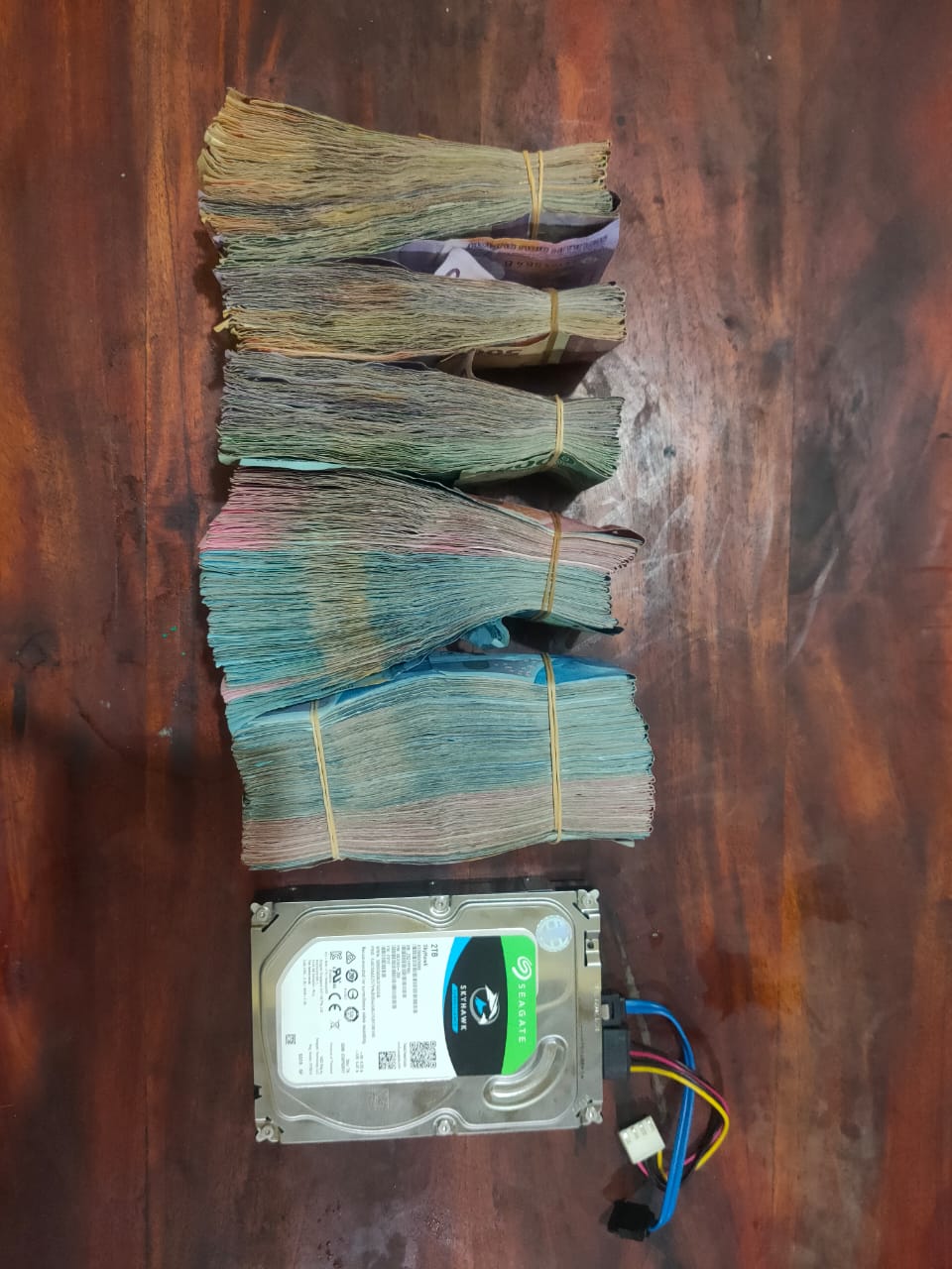 Barang Bukti Uang Puluhan Juta Rupiah (Dok Polisi)