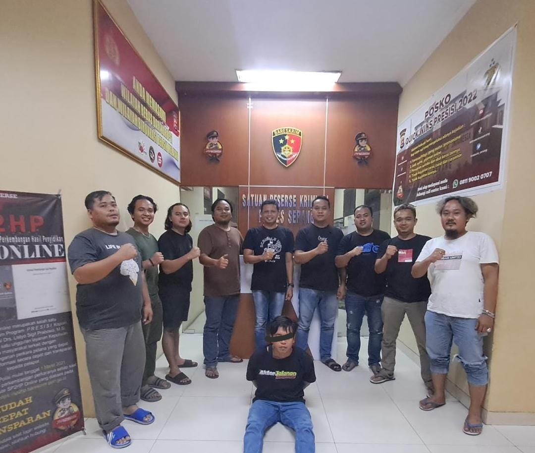 Satreskrim Polres Serang Tangkap Pelaku Rudapaksa Terhadap Sepupu Sendiri Di Pamarayan, Kabupaten Serang (dok polres serang) 