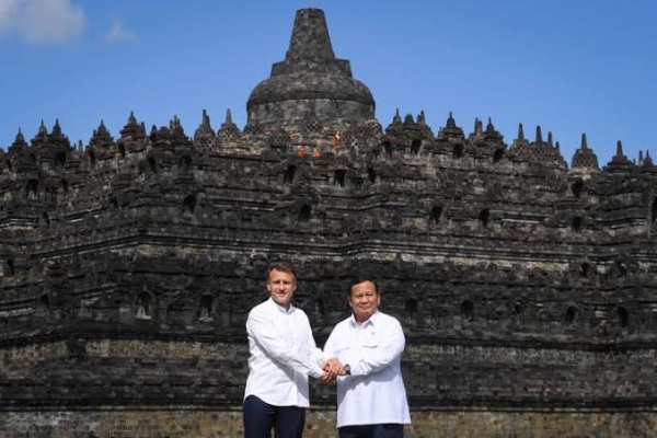 Perkuat Diplomasi Budaya, RI-Prancis Teken 5 Kesepakatan di Borobudur