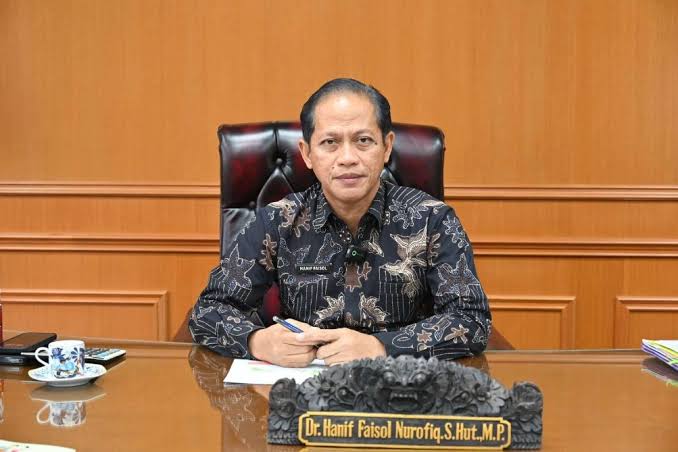 Menteri Lingkungan Hidup dan Kehutanan (LHK), Hanif Faisol Nurofiq.