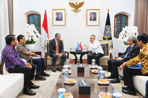 Kementerian Perhubungan menerima Sekretaris Jenderal International Maritime Organization (IMO), Arsenio Dominguez, di Jakarta.