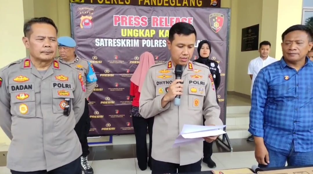 Polres Pandeglang Menggelar Ekspose terkait Penipuan (Leteranews.co.id/YusepAditya)