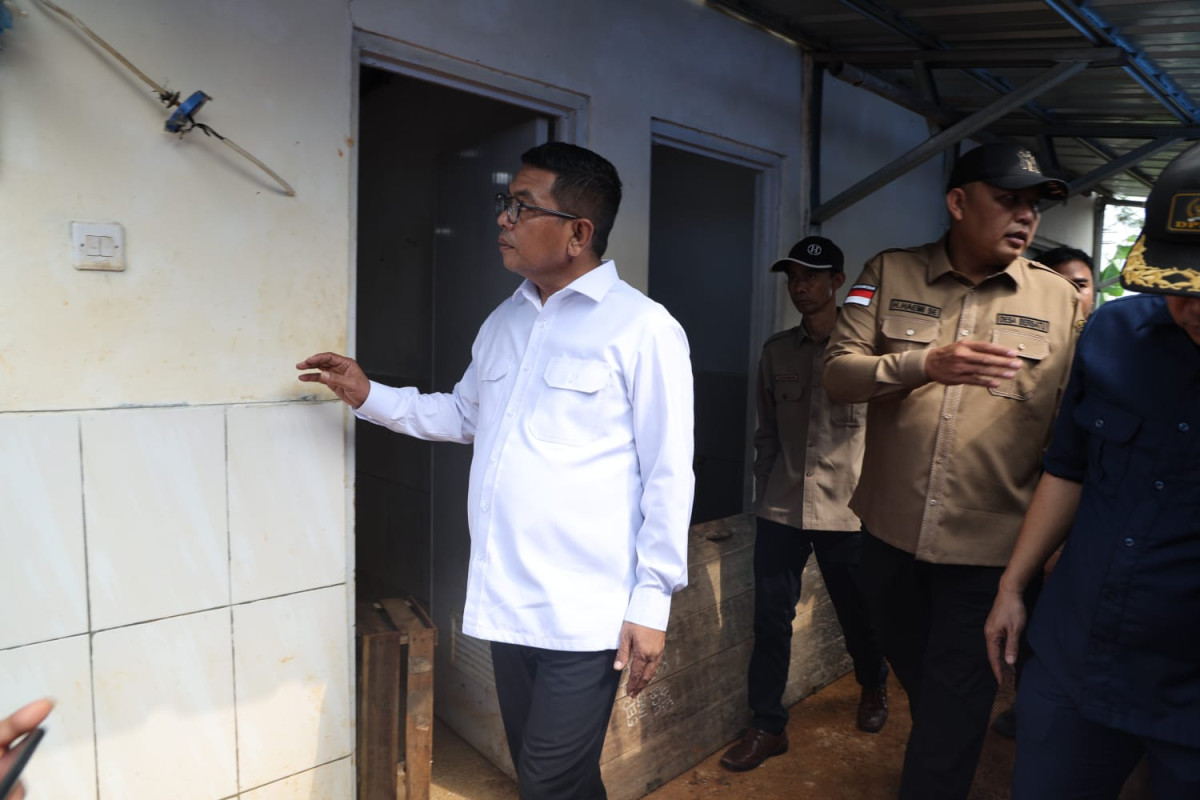 Pemprov Banten Siap Lakukan Pengerasan Akses Jalan Menuju Huntara Cikobang