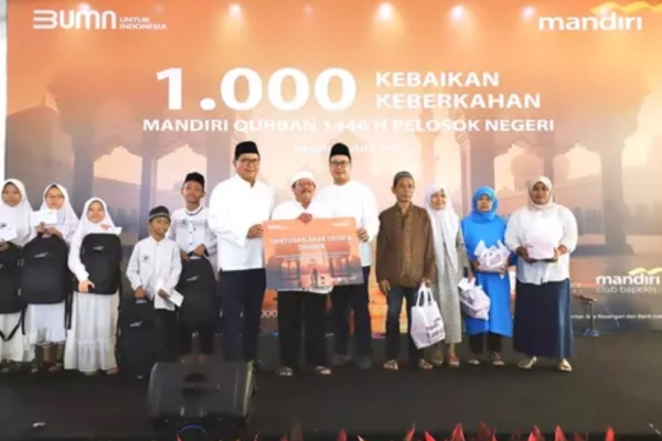 Bank Mandiri Perkuat Komitmen Sosial Lewat Program Kurban di Iduladha 1446 H