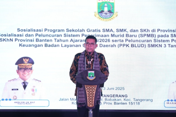 Pemprov Banten Resmi Luncurkan Sekolah Swasta Gratis