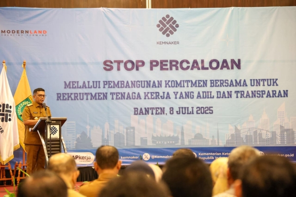 Andra Soni Minta Stop Percaloan Tenaga Kerja di Banten