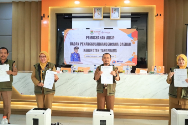 Melewati Masa Retensi, BPBD Musnahkan 575 Arsip